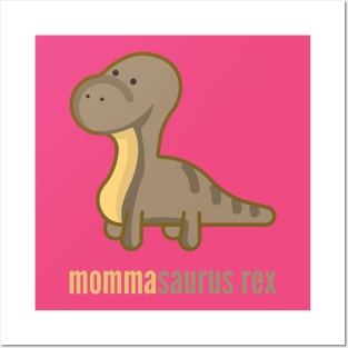 Mommasaurus Rex T-Shirt Dinosaur Family Shirts Posters and Art